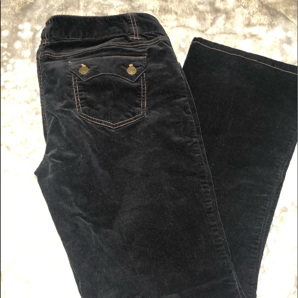 Micro corduroy wide leg pant